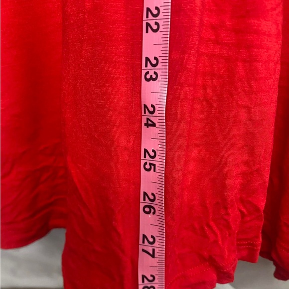 Elegant Red Women's Top - Picture 4 of 5